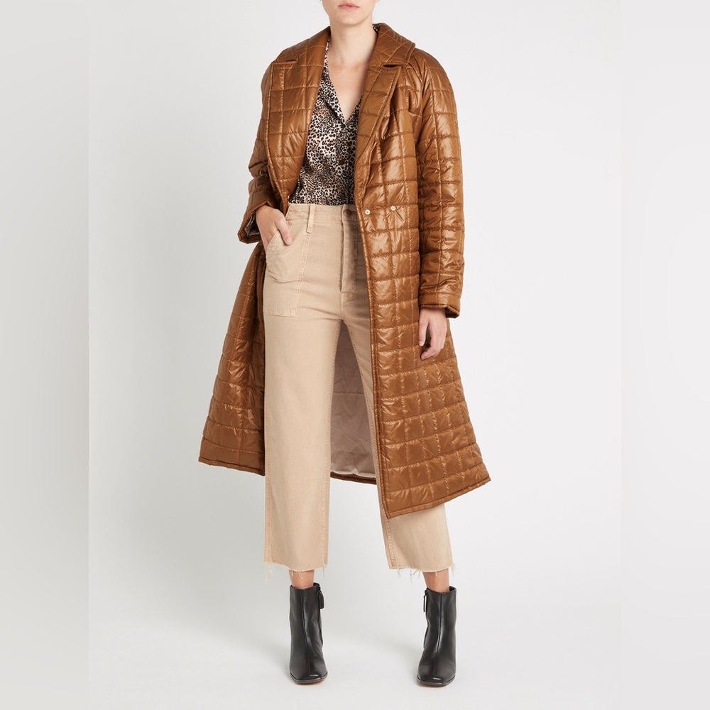 Chic Brown Quilted Puffer Jacket